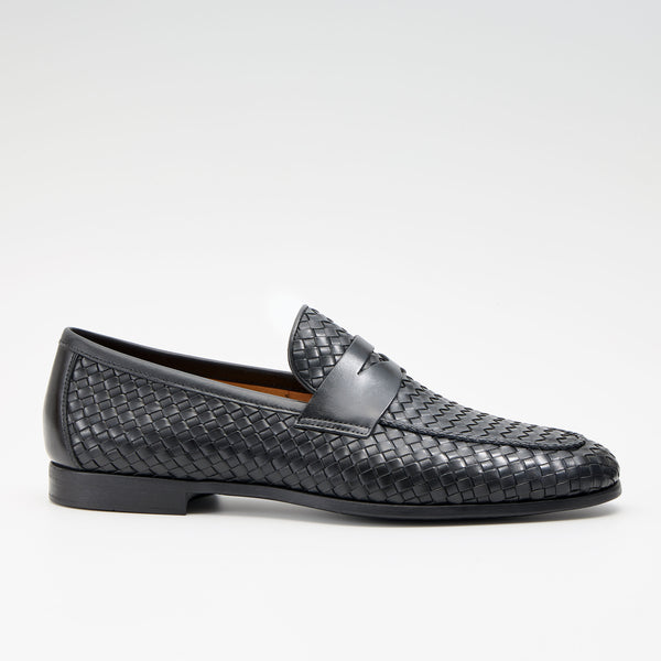 FLEX ウーヴンコインローファー ブラック | 24414 BL – MAGNANNI