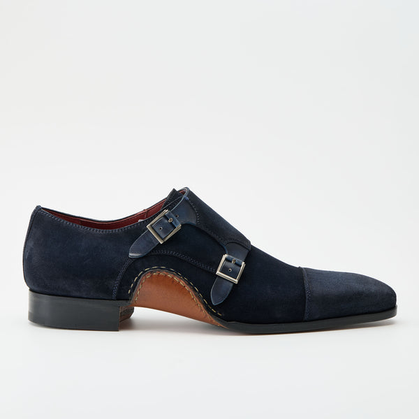 オパンカ ダブルモンク スエード ダークブルー | 26019 DBU – MAGNANNI