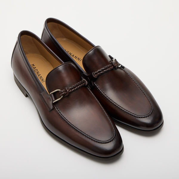 magnanni shoes loafer 25649 dbr