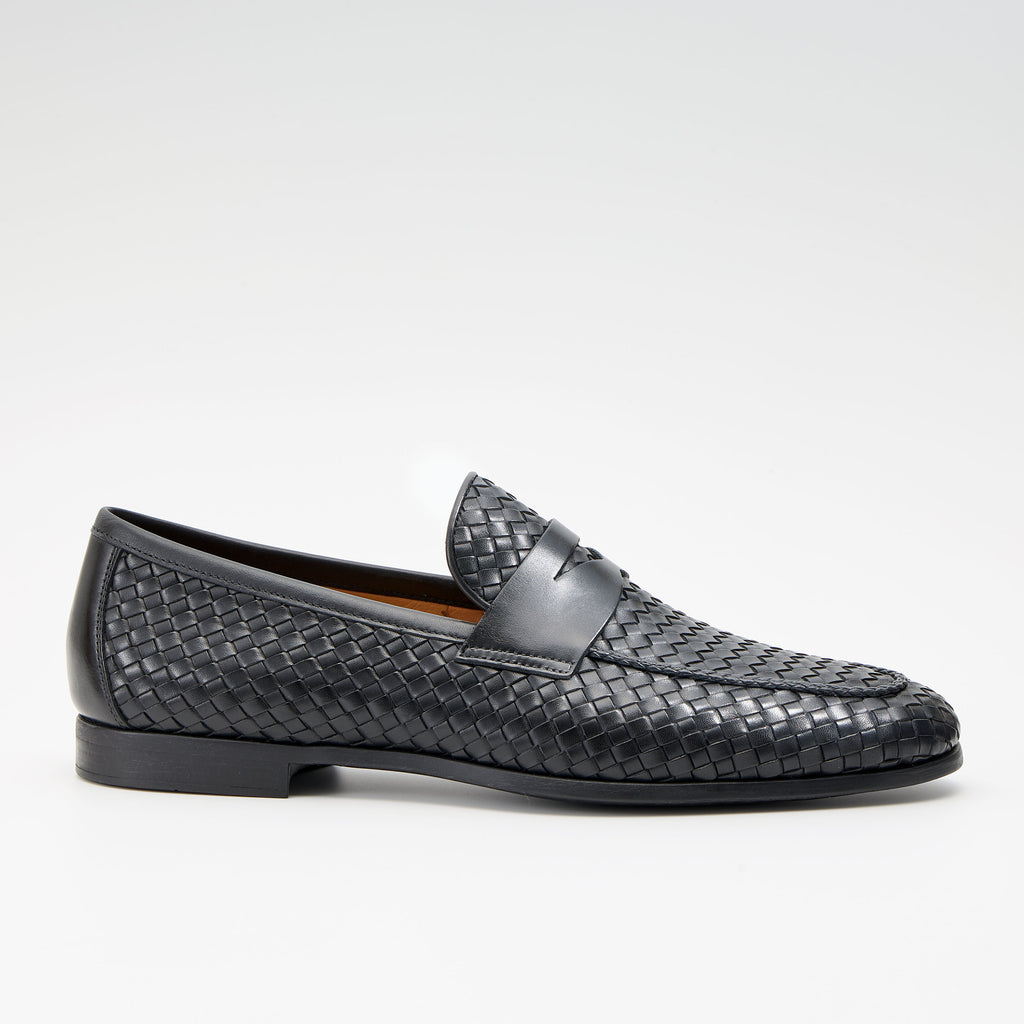 FLEX ウーヴンコインローファー ブラック | 24414 BL – MAGNANNI