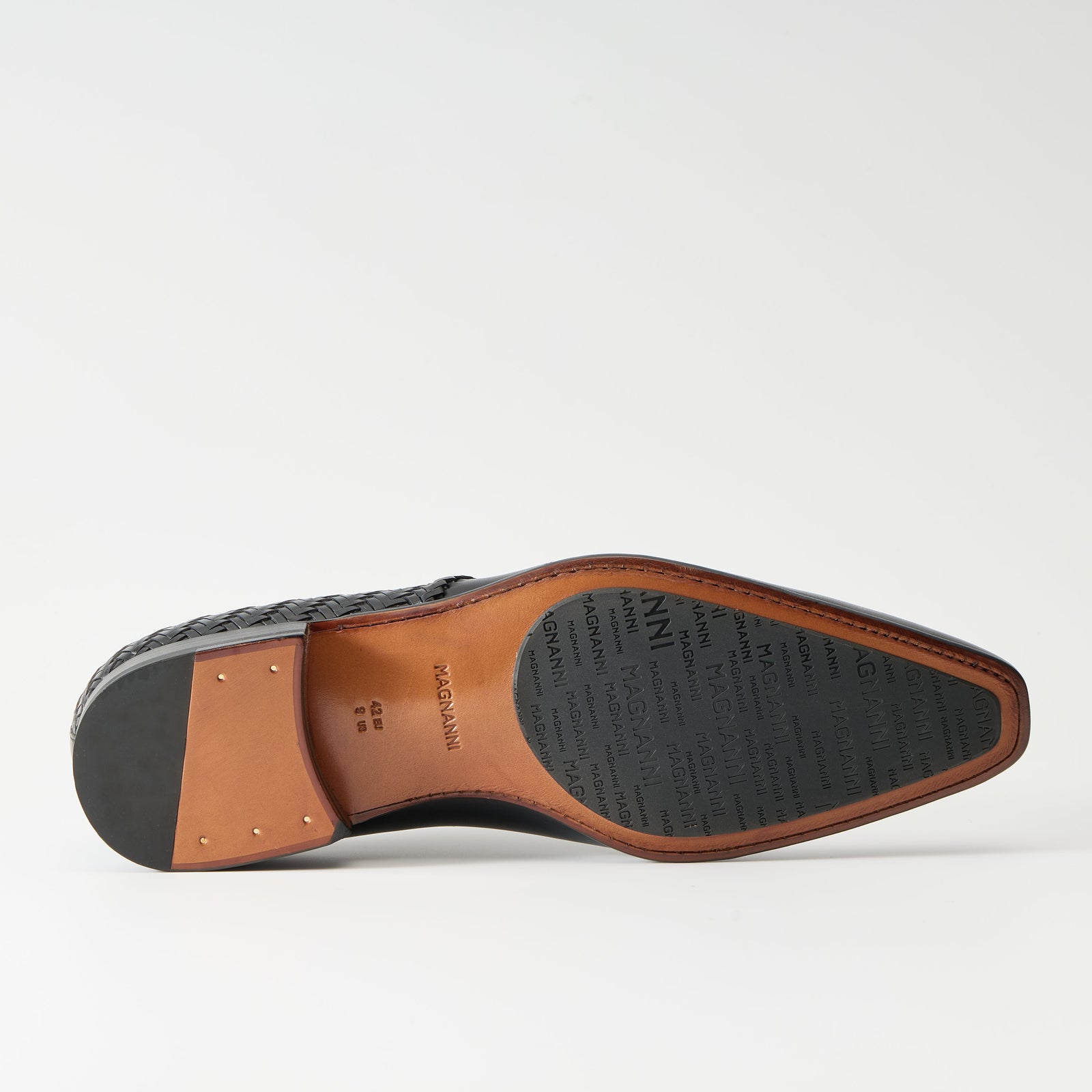 MAGNANNI　ブラックレザーシューズ　US13/約31cm Magnanni - Hawkins Black Leather Dress Shoe | Mitchell Stores