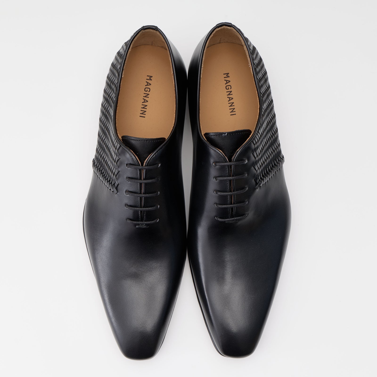 ウーブンレザー オックスフォード ブラック | 24596 BL – MAGNANNI