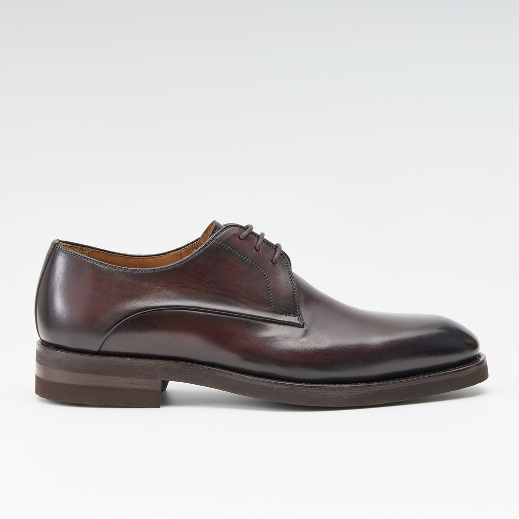 MAGNANNI エナメルシューズ オメロ プレーン トゥ ダービー｜26031 DBR – MAGNANNI