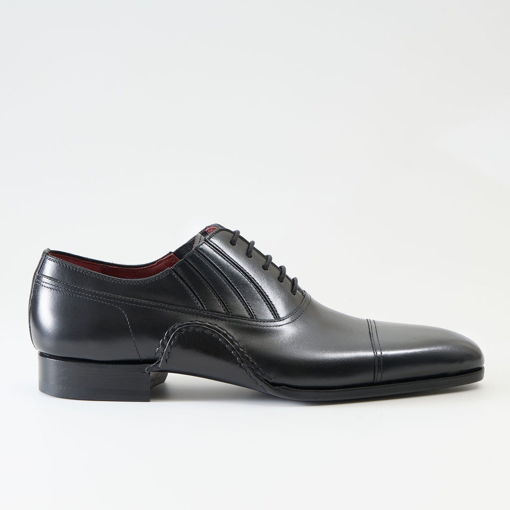 サイドエラスティックストレートチップブラック｜43514 BL – MAGNANNI
