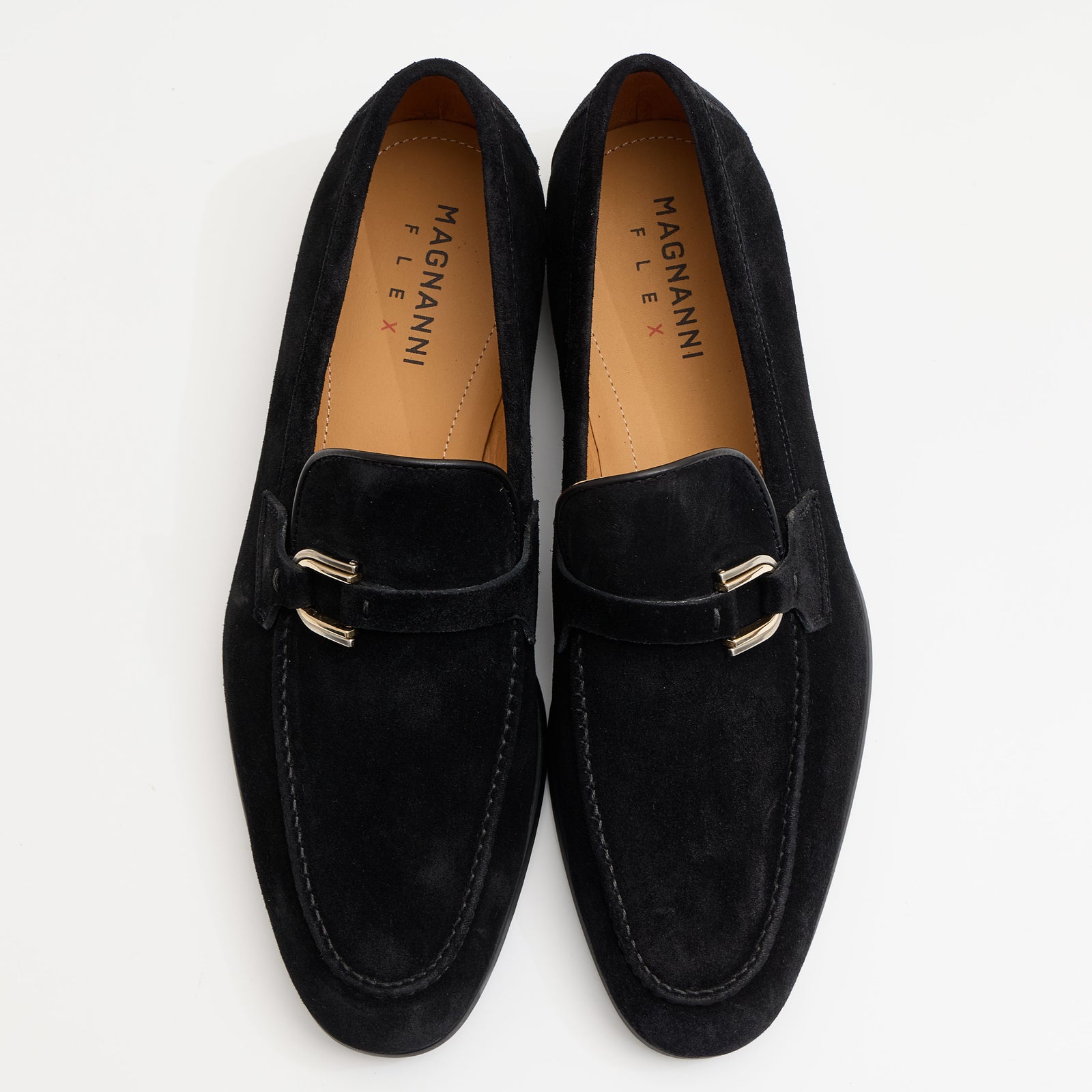 FLEX スエードバックルローファー ブラック | 74385 BL/S – MAGNANNI