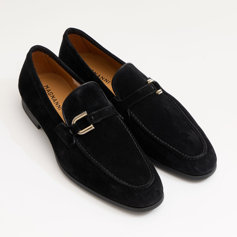 FLEX スエードバックルローファー ブラック | 74385 BL/S – MAGNANNI