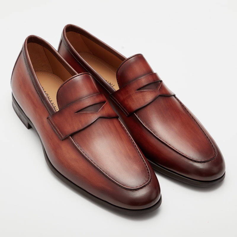 美品 MAGNANNI ビジネスレザーシューズ ブラウン、ローファー - 靴